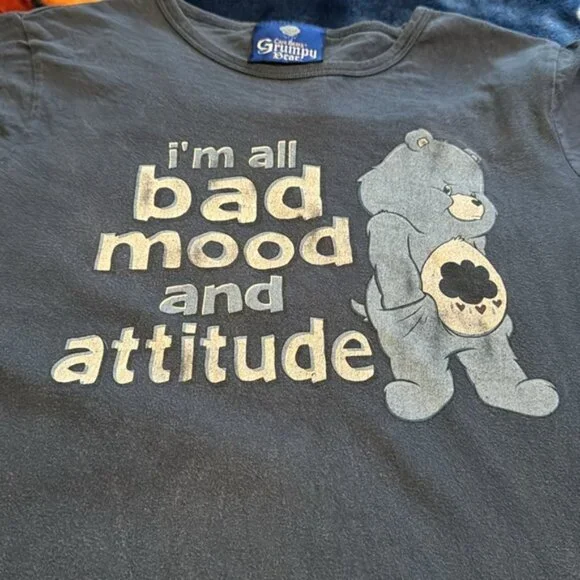 Y2K Care Bears Grumpy Bear Top - Picture 4 of 7